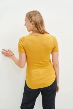 Itana Dream Rib Tee - Chai -Mode Weft Sales Store 0018 Short Sleeve Itana Chai 1334 web 4a6da666 a099 4383 b7e1 9d1b3b7b487f