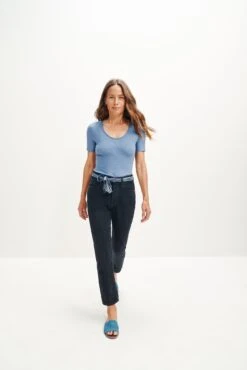 Itana Dream Rib Tee - Horizon -Mode Weft Sales Store 0018 Short Sleeve Itana Horizon 1609 web db3e176e 11bd 47d8 91de a6c41e320739