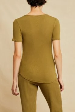 Itana Dream Rib Tee - Matcha -Mode Weft Sales Store 0018 Short Sleeve Itana Matcha 0316 Web 30b75299 e0ce 498b 9006 59e206aa9a0d