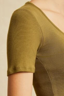 Itana Dream Rib Tee - Matcha -Mode Weft Sales Store 0018 Short Sleeve Itana Matcha 0362 Web 60c3bfc1 c1d1 4ece b7f8 0f3edcd59862