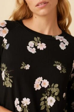 Issa Viscose Knit Tee - Ladera Floral -Mode Weft Sales Store 0026 Issa Ladera Floral 4