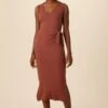Cornelia Provence Rib Dress - Earth -Mode Weft Sales Store 0082 Cornelia Earth 1