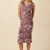 Cornelia Provence Rib Dress - Verona Truffle -Mode Weft Sales Store 0082 Cornelia Verona Truffle 1