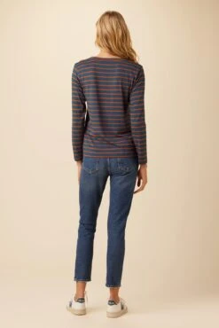 Berkeley Long Sleeve Dream Knit Tee - Azure Umber Stripe 8 Berkeley Long Sleeve Dream Knit Tee - Azure Umber Stripe -Mode Weft Sales Store 0108 Long Sleeve Berkeley Basque Stripe 3 db4260b4 7d77 4ccd 9fcd b05fb35b1e30