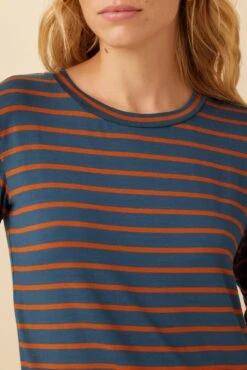 Berkeley Long Sleeve Dream Knit Tee - Azure Umber Stripe 9 Berkeley Long Sleeve Dream Knit Tee - Azure Umber Stripe -Mode Weft Sales Store 0108 Long Sleeve Berkeley Basque Stripe 4 883a35b5 3c36 43d6 ab7a e5634c6a4631