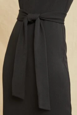 Ava Luxe Fleece Dress -Mode Weft Sales Store 0122 Ava Luxe Fleece Black 0100 web