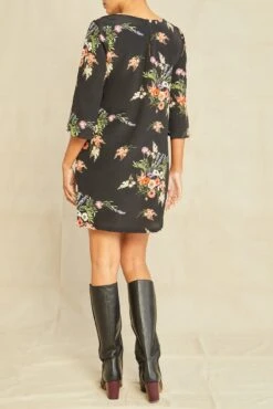 Sandrine Washable Silk Dress -Mode Weft Sales Store 0135 Sandrine Treviso Print 1429 web