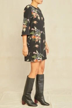 Sandrine Washable Silk Dress -Mode Weft Sales Store 0135 Sandrine Treviso Print 1441 web