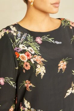 Sandrine Washable Silk Dress -Mode Weft Sales Store 0135 Sandrine Treviso Print 1469