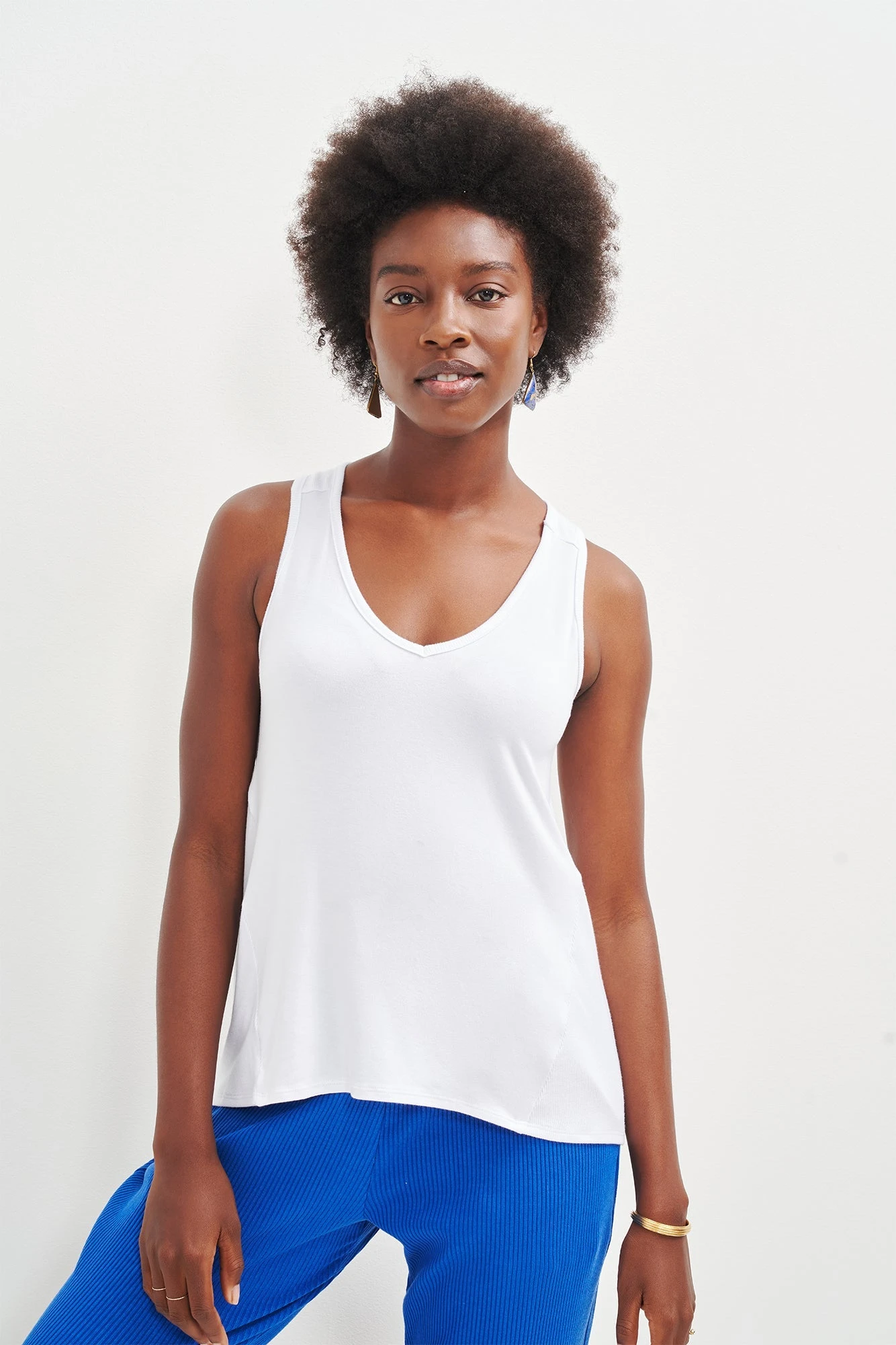 Sabel Dream Knit Tank - White 3 Sabel Dream Knit Tank - White