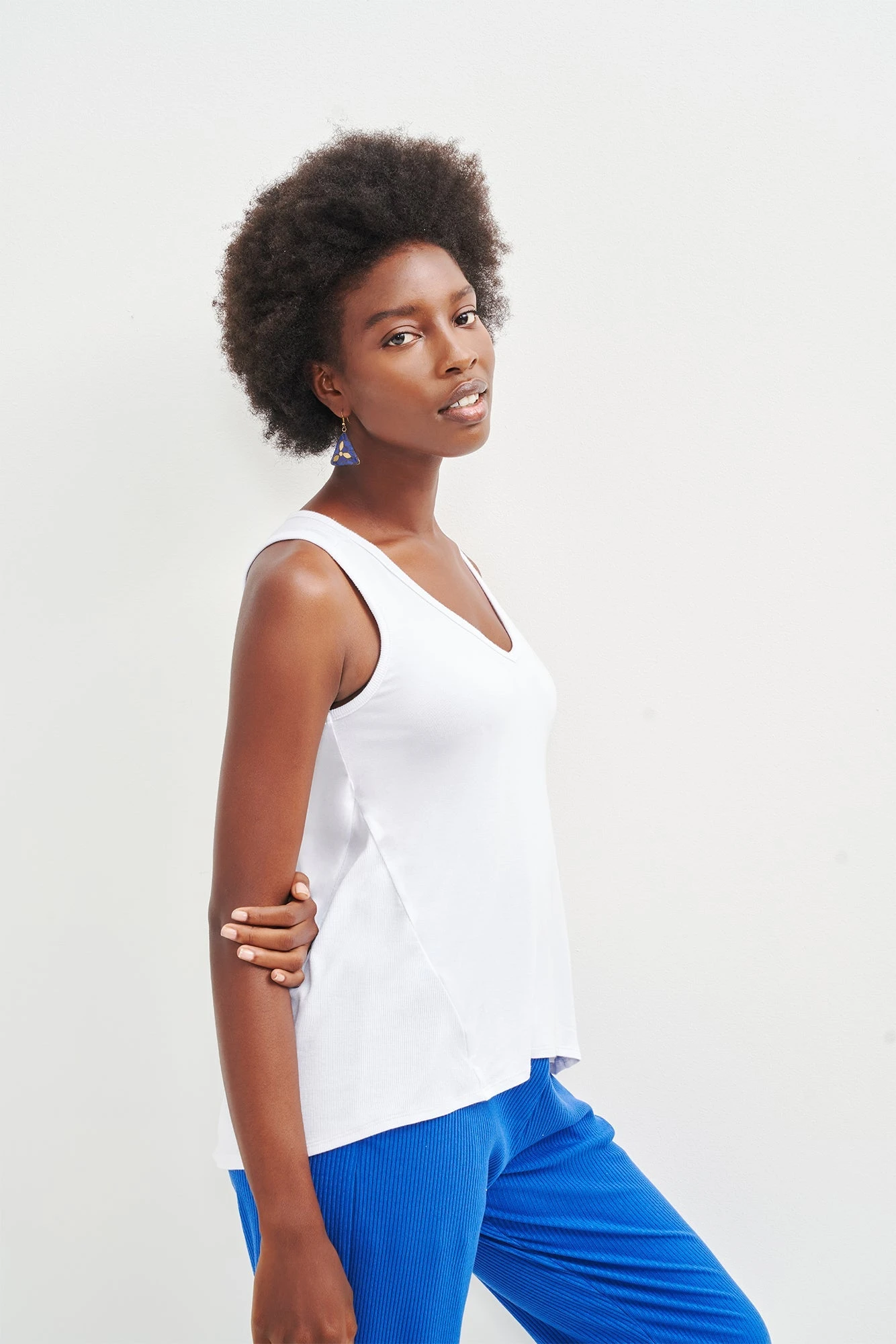 Sabel Dream Knit Tank - White 4 Sabel Dream Knit Tank - White - Image 2