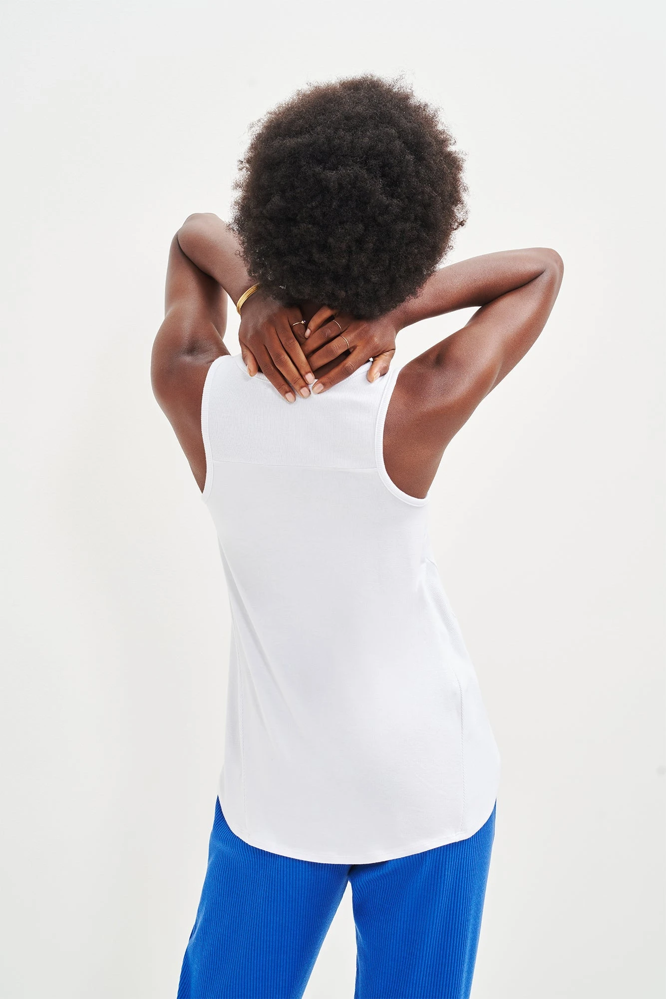 Sabel Dream Knit Tank - White 5 Sabel Dream Knit Tank - White - Image 3