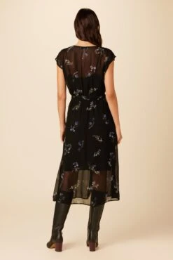 Marianna Chiffon Dress - Nahlia Floral -Mode Weft Sales Store 01 0749R1 Marianna Chiffon Nahlia Floral 3