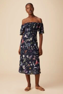 Dima Ecovero Midi Dress - Gemini Navy