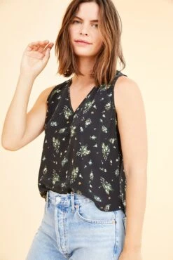 Tori Silk Tank -Mode Weft Sales Store 0211ToriBolinasFloral 6682 web