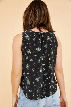Tori Silk Tank -Mode Weft Sales Store 0211ToriBolinasFloral 6734 web