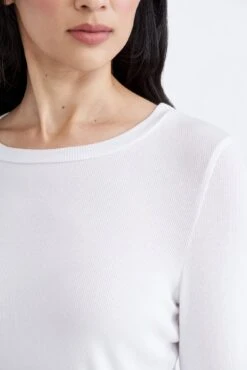 Berkeley Long Sleeve Dream Rib Tee - White -Mode Weft Sales Store 0260 Berkeley Dream Rib White 0267 web 0f0ee973 eeb7 4dcd 8ddd 6aab18bca82e