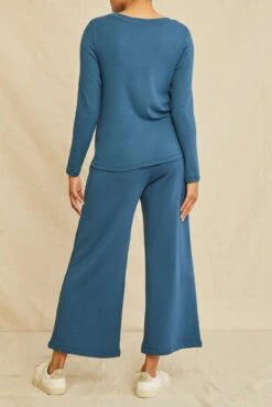 Berkeley Long Sleeve Dream Rib Tee - Azure -Mode Weft Sales Store 0292 Long Sleeve Berkeley Dream Rib Azure 1161 web dba4dcc7 2f27 4203 9566 5c373b3e1291