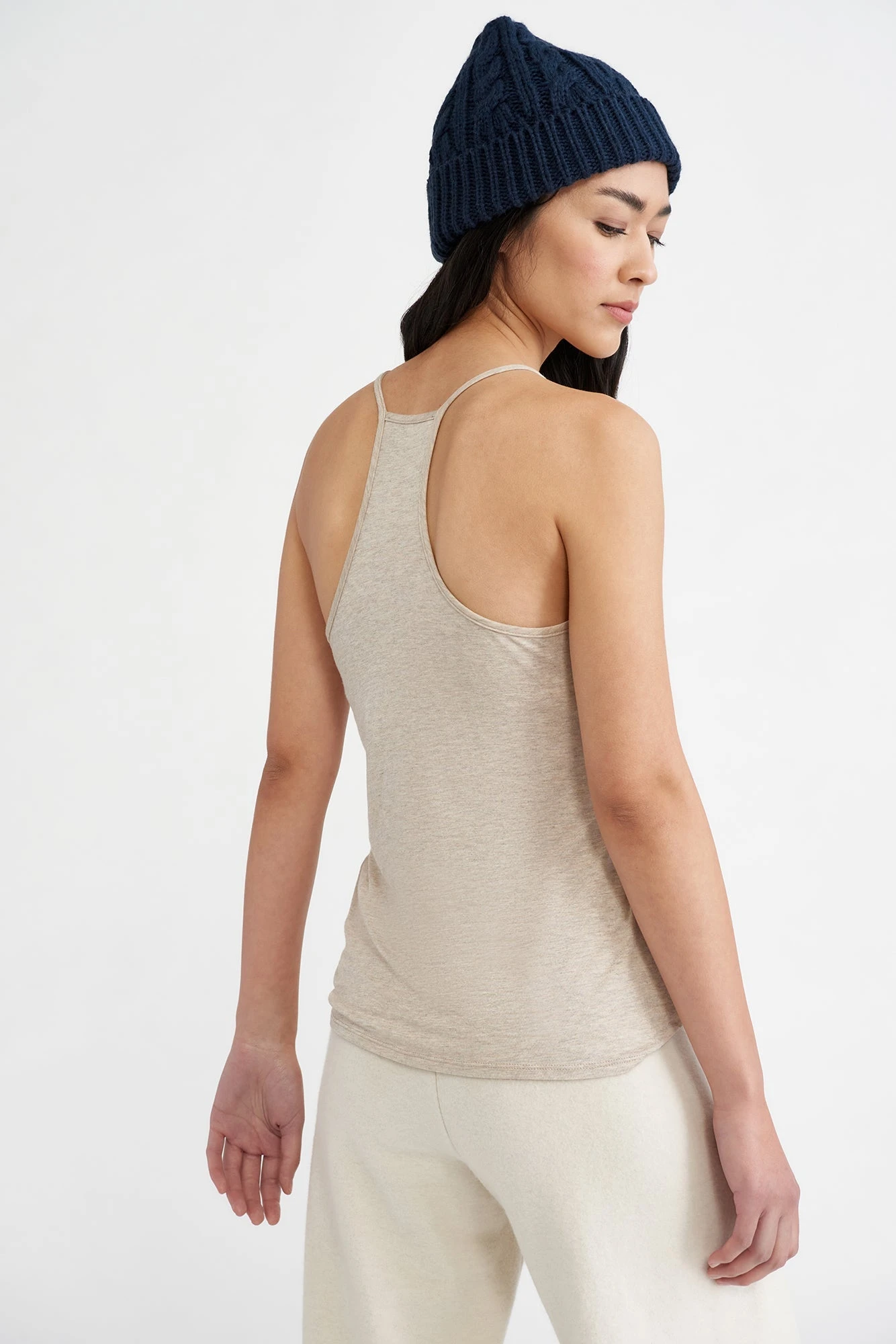 Jada Dream Knit Tank - Oatmeal 5 Jada Dream Knit Tank - Oatmeal - Image 3