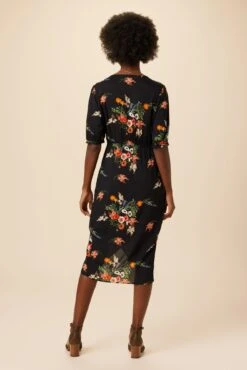 Raina Ecovero Dress - Treviso Orange -Mode Weft Sales Store 02 10110R1 Raina Treviso Orange 3