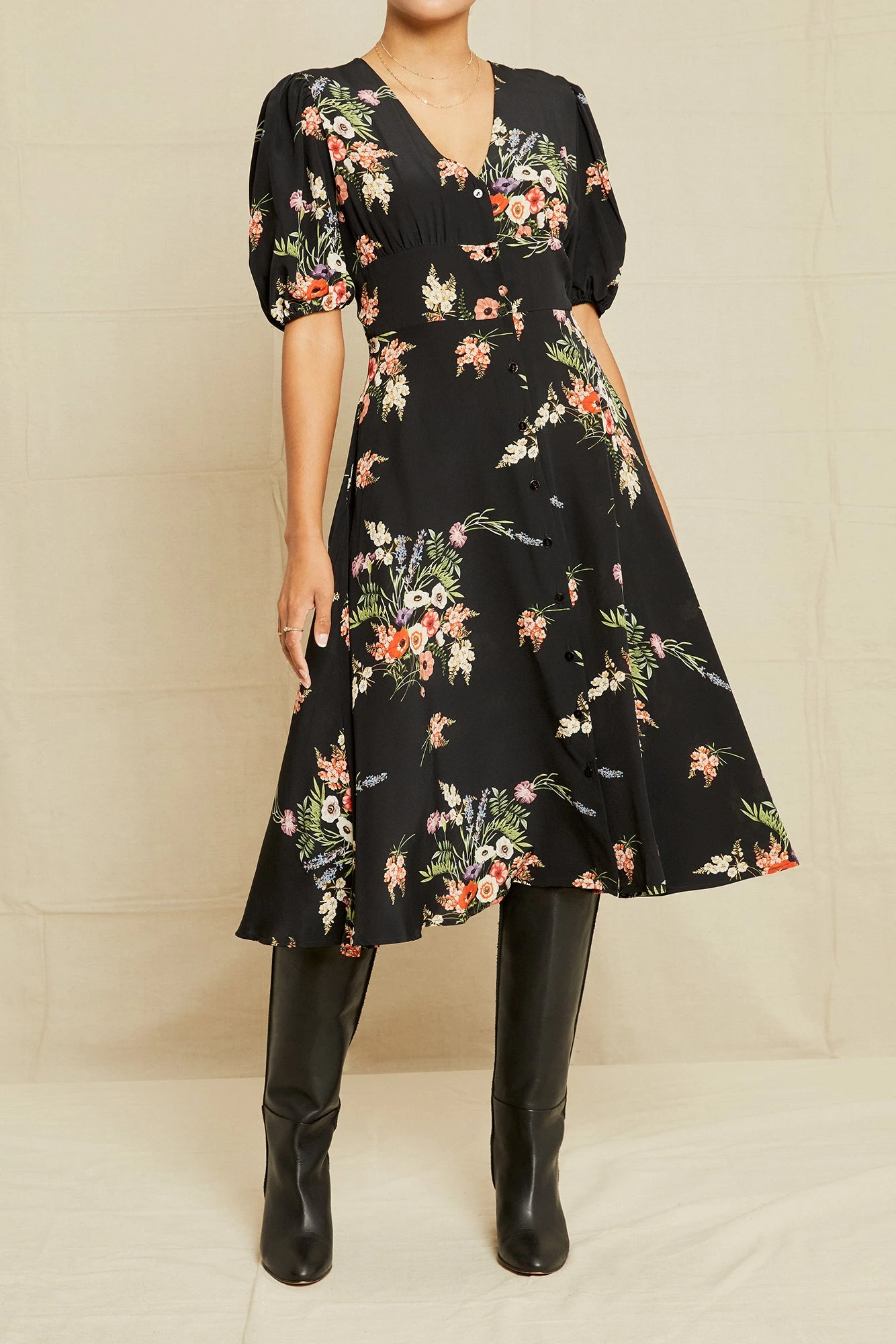 Odette Washable Silk Dress - Treviso Floral 3 Odette Washable Silk Dress - Treviso Floral