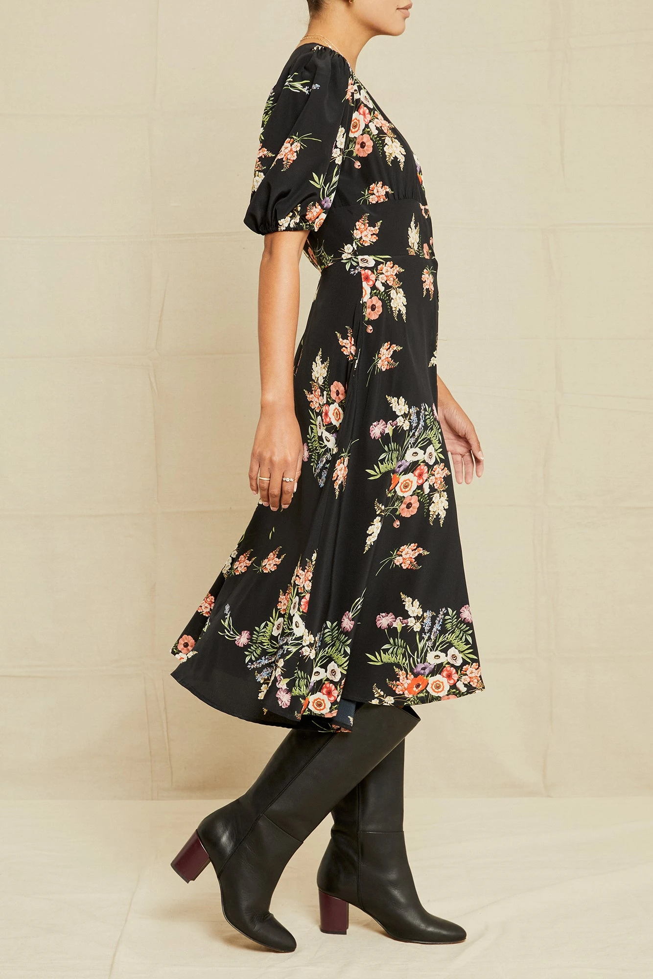 Odette Washable Silk Dress - Treviso Floral 4 Odette Washable Silk Dress - Treviso Floral - Image 2