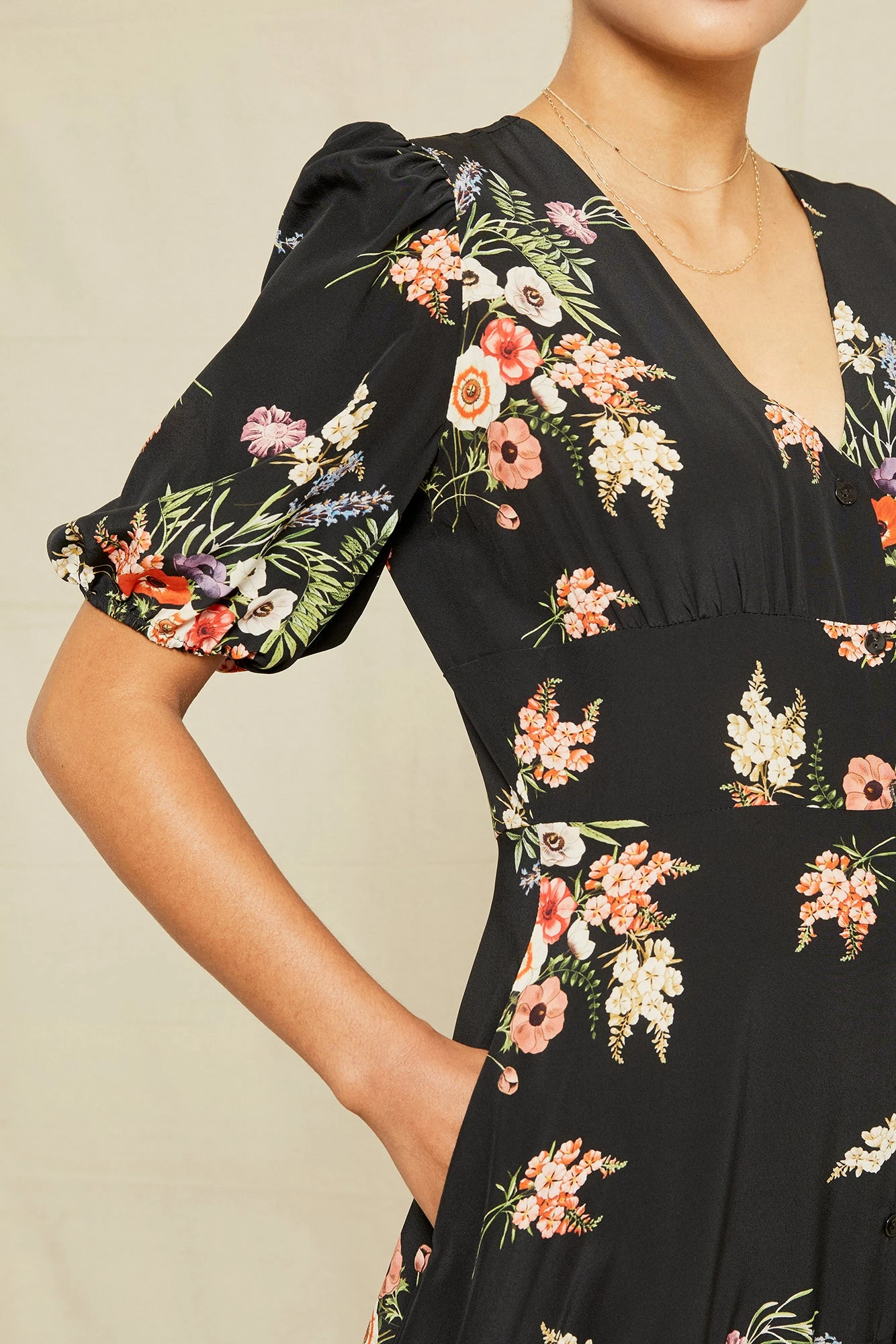 Odette Washable Silk Dress - Treviso Floral 6 Odette Washable Silk Dress - Treviso Floral - Image 4