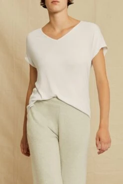 Stella Dream Rib Tee - White -Mode Weft Sales Store 0320 Stella Top White 3862 web 61921bba e8e5 49d1 a9f2 213d51250c93