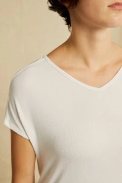 Stella Dream Rib Tee - White -Mode Weft Sales Store 0320 Stella Top White 3882 web 877c69a4 409c 473f 8151 1620060bb687