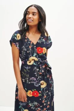 Gracia Washable Silk Dress -Mode Weft Sales Store 0362 Gracia Provence Print 1884 web