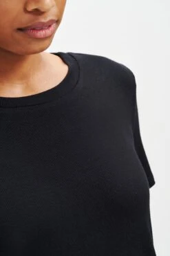 Berkeley Dream Rib Tee - Black -Mode Weft Sales Store 0372 SS Berkeley Dream Rib Black 0927 Web 4e6e3396 ff97 457f a1b7 3a6560f7a2c4