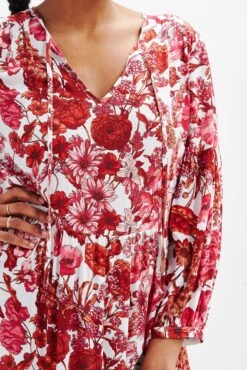 Faye Nouveau Silk Dress -Mode Weft Sales Store 0374 Faye Elsinore Floral 1857 web