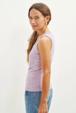 Bettina Ribbed Tank - Lavender -Mode Weft Sales Store 0384 Bettina Lavender 2639 web 722fdd2f 6bdb 4d77 bff0 06b41e60f80c