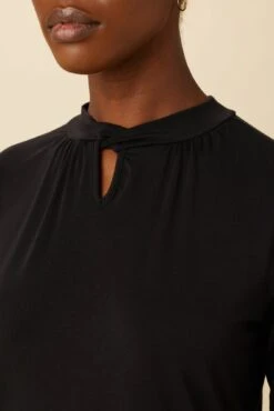 Raya Dream Knit Top - Black -Mode Weft Sales Store 0436 Raya Black 4