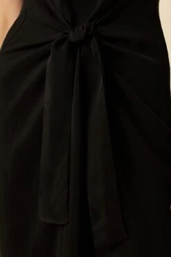 Cortney Cottonseed Cupro Dress - Black -Mode Weft Sales Store 0448 Cortney Cupro Black 4