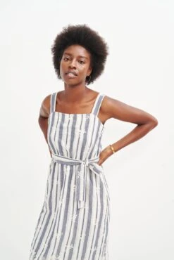 Jameela Upcycled Dress -Mode Weft Sales Store 0457 Jameela Summer Stripe 0927 web