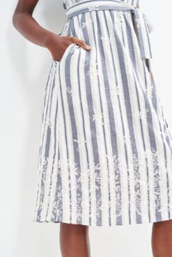 Jameela Upcycled Dress -Mode Weft Sales Store 0457 Jameela Summer Stripe 0988 web