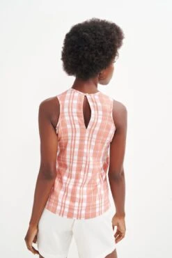 Natalie Upcycled Tank - ReAmour -Mode Weft Sales Store 0458 Natalie Madera Check 0718 web 2556ffe2 62a9 4393 8739 7de886fee9b9