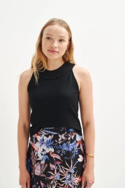 Leomie Paris Rib Tank - ReAmour -Mode Weft Sales Store 0474 Leomie Black 0878 web 5bda69be a627 4541 af8b ac6d22810ee0