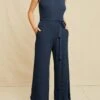 Maja Paris Rib Jumpsuit - Ocean -Mode Weft Sales Store 0475 Maja Ocean 0872 web 25ef72a9 74fe 4955 95bb 676a9fd379e8