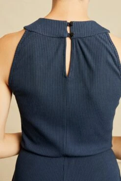 Maja Paris Rib Jumpsuit - Ocean -Mode Weft Sales Store 0475 Maja Ocean 0909 web 4358668b 2ff4 4d18 940b 7ae38f261011