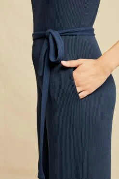 Maja Paris Rib Jumpsuit - Ocean -Mode Weft Sales Store 0475 Maja Ocean 0921 web 3116fddb a073 40c2 967a 20e10a5f0926