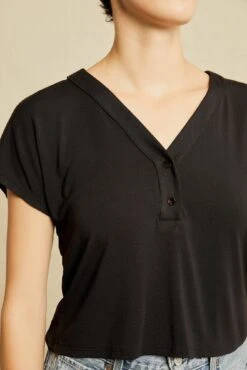 Juliet Dream Knit Tee - Black -Mode Weft Sales Store 0480 Juliet Black 1838 web d1a00f5d 4cb9 4c38 a3e6 8df6da9df1a6