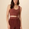 Rosa Paris Rib Tank - Earth -Mode Weft Sales Store 0516 Rosa Earth 1