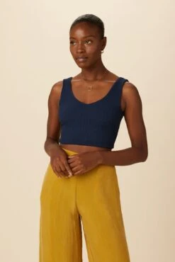 Rosa Paris Rib Tank - Ocean - ReAmour -Mode Weft Sales Store 0516 Rosa Ocean 1 03876c2b a32d 4045 9dbf be8cf8718711