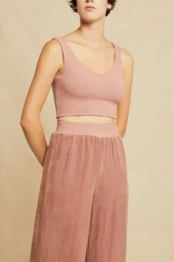 Rosa Paris Rib Tank - Quartz - ReAmour