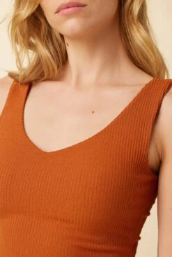Rosa Paris Rib Tank - Umber -Mode Weft Sales Store 0516 Rosa Umber 4 ec7e9937 2ceb 4915 97c8 5d1204dc1f93