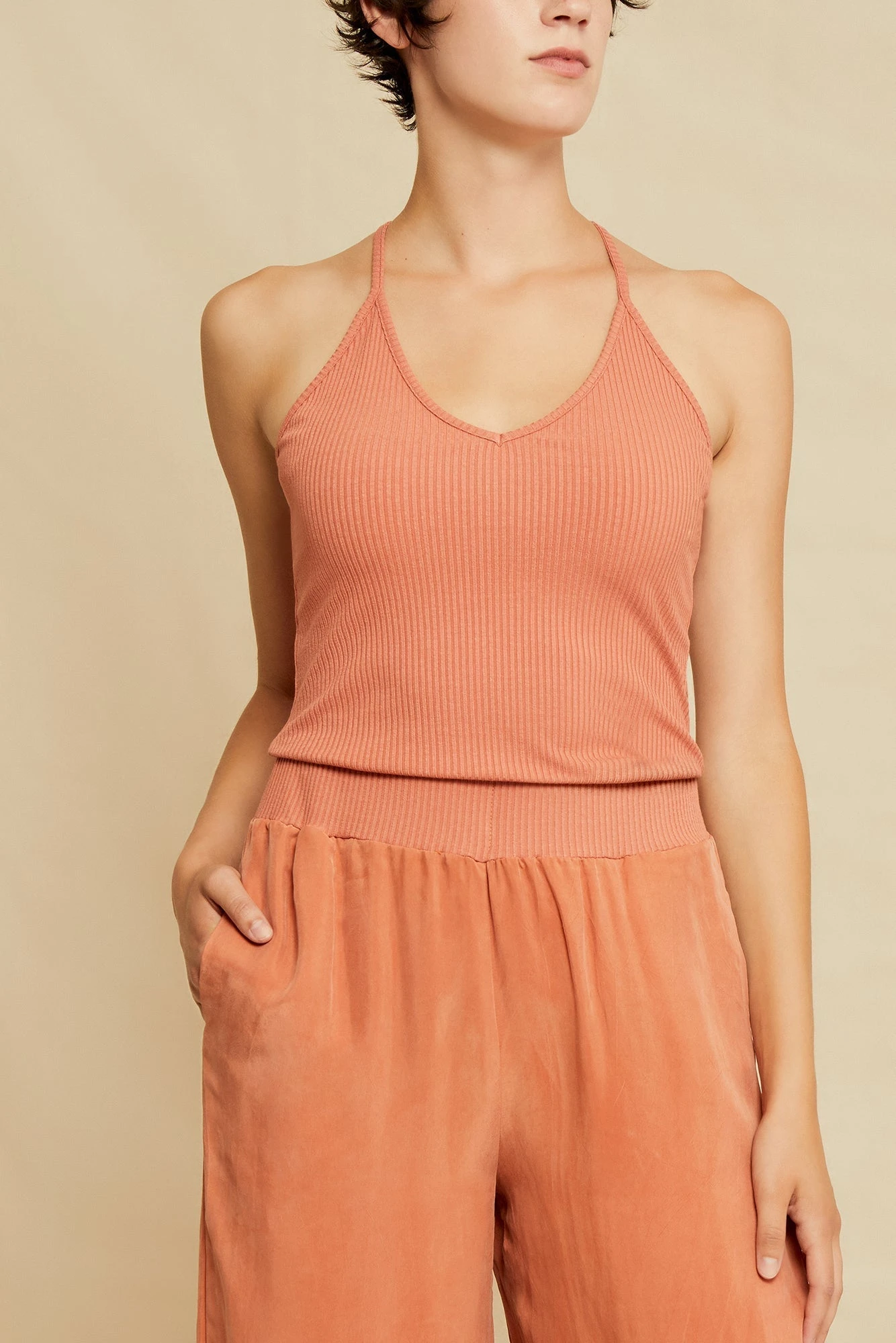 Jada Paris Rib Tank - Hibiscus - ReAmour 4 Jada Paris Rib Tank - Hibiscus - ReAmour - Image 2