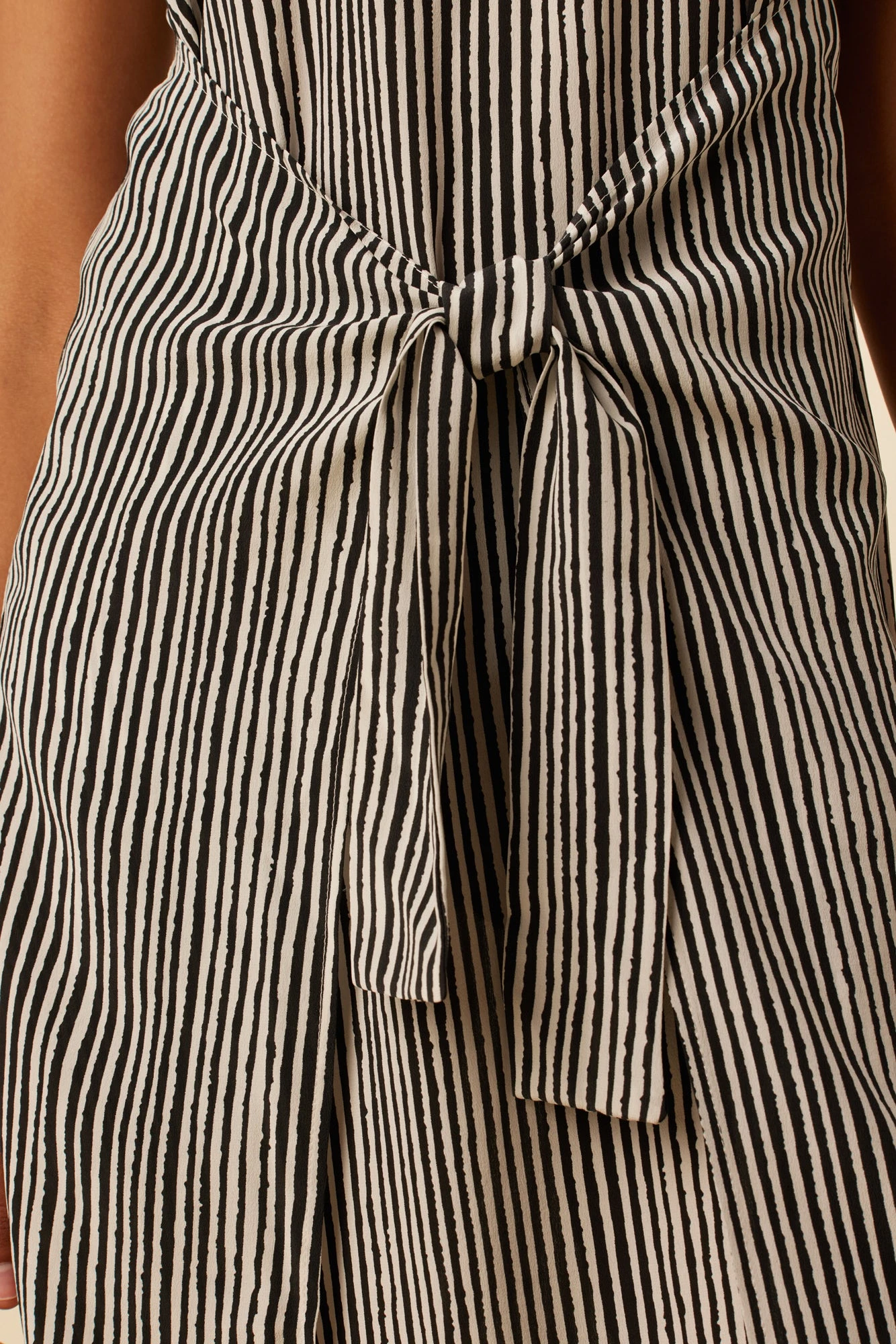 Cortney Washable Silk Midi Dress - Ink Stripe 7 Cortney Washable Silk Midi Dress - Ink Stripe - Image 5