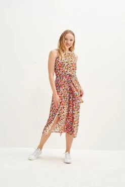 Cortney Washable Silk Dress -Mode Weft Sales Store 0561 Cortney Seaside Floral 2730 web
